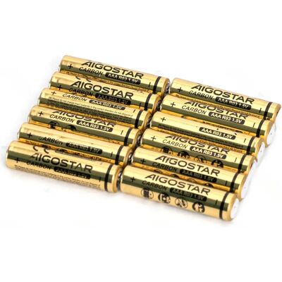 Aigostar 8433325359867 - AAA - 1,5V - Batterie au zinc-carbone - Publicité Aigostar 8433325359867 - AAA - 1,5V - Batterie au zinc-carbone - Publicité