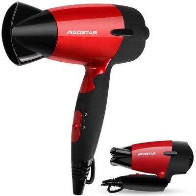 Aigostar Linda 32GQT - Suszarka do Włosów Podróżna - Czerwona - 1400W Aigostar Linda 32GQT - Suszarka do Włosów Podróżna - Czerwona - 1400W