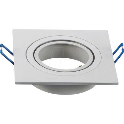 AIGOSTAR AIG 4506 - Recessed Spotlight Holder - Square, GU10/MR16, White AIGOSTAR AIG 4506 - Recessed Spotlight Holder - Square, GU10/MR16, White