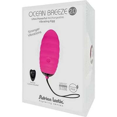 Adrien Lastic Ocean Breeze 2.0 Oeuf Vibrant Étanche - Rose / Magenta Adrien Lastic Ocean Breeze 2.0 Oeuf Vibrant Étanche - Rose / Magenta