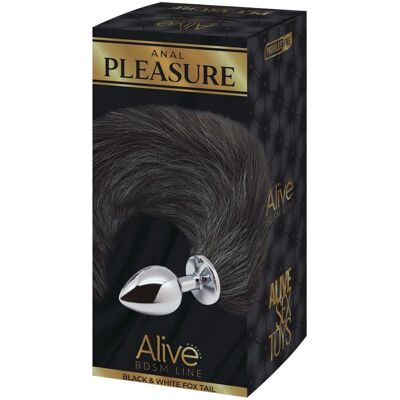 Alive Black&White Fox Tail M - Plug anal Alive Black&White Fox Tail M - Plug anal
