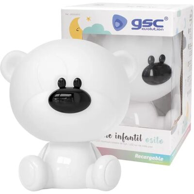 GSC Luce Notturna Orsetto 2,5W RGB Ricaricabile - Cameretta Bambini GSC Luce Notturna Orsetto 2,5W RGB Ricaricabile - Cameretta Bambini