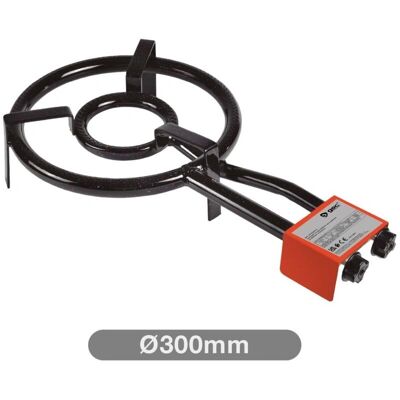 GSC - Doppio bruciatore a gas Ø300mm per padelle da Ø200mm a Ø420mm GSC - Doppio bruciatore a gas Ø300mm per padelle da Ø200mm a Ø420mm