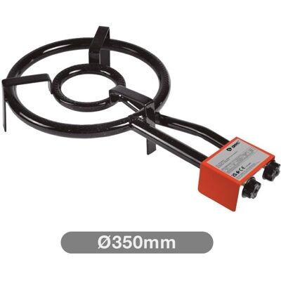 GSC Doppio bruciatore a gas Ø350mm per padelle da Ø200mm a Ø500mm GSC Doppio bruciatore a gas Ø350mm per padelle da Ø200mm a Ø500mm
