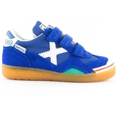 Munich Gresca Infantil Velcro - Zapatos de Fútbol Sala - Azul Munich Gresca Infantil Velcro - Zapatos de Fútbol Sala - Azul