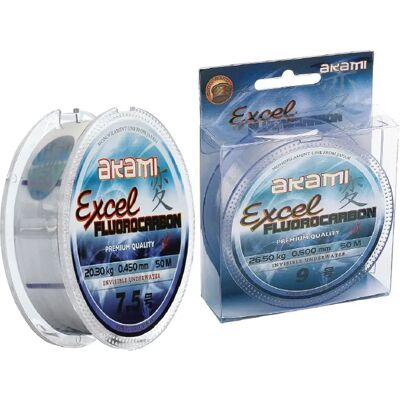 Akami Excel 0.235mm Fluorocarbono - Filo da Pesca Akami Excel 0.235mm Fluorocarbono - Filo da Pesca