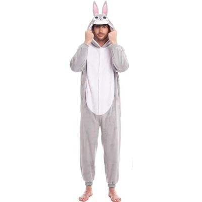 Déguisement de lapin gris PARTILANDIA - Homme - Costumes - Publicité Déguisement de lapin gris PARTILANDIA - Homme - Costumes - Publicité