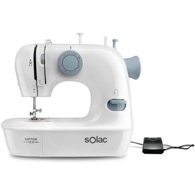 Solac SW8221 - Blanc - Machine à coudre automatique Solac SW8221 - Blanc - Machine à coudre automatique