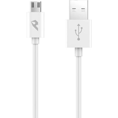Home YCB-01-MW câble USB - 1m - Blanc - Type USB : Micro-USB - Publicité Home YCB-01-MW câble USB - 1m - Blanc - Type USB : Micro-USB - Publicité
