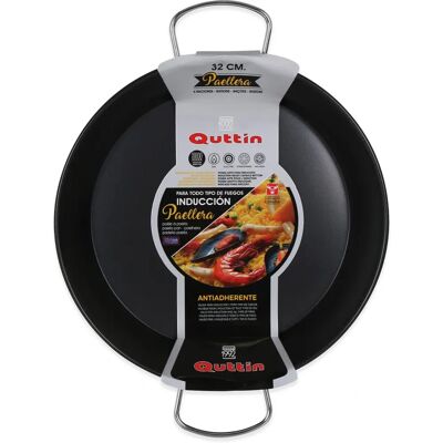 Sartén Quttin Antiadherente Negra 32cm - Compatible con todas las cocinas Sartén Quttin Antiadherente Negra 32cm - Compatible con todas las cocinas