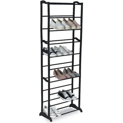 Estante para zapatos Confortime 30 pares - 10 estantes - Negro Estante para zapatos Confortime 30 pares - 10 estantes - Negro
