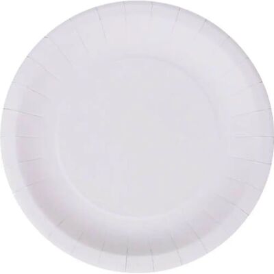 Set di Piatti Circolari Bianchi Algon - 20 cm - 100 Unità Set di Piatti Circolari Bianchi Algon - 20 cm - 100 Unità