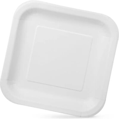 Algon Vierkante Witte Wegwerp Borden Set - 26 cm, 12 Eenheden Algon Vierkante Witte Wegwerp Borden Set - 26 cm, 12 Eenheden
