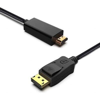 Cable DisplayPort a HDMI OcioDual - 1.8m - Negro - Soporta 4K Cable DisplayPort a HDMI OcioDual - 1.8m - Negro - Soporta 4K