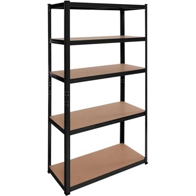 Étagère en Métal Ociodual - Noir Brillant - Idéal pour Maison, Garage, Cuisine, Bureau - Publicité Étagère en Métal Ociodual - Noir Brillant - Idéal pour Maison, Garage, Cuisine, Bureau - Publicité