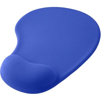 Mouse Pad com Apoio de Pulso em Gel Azul - Acessório Ergonômico de Computador Mouse Pad com Apoio de Pulso em Gel Azul - Acessório Ergonômico de Computador