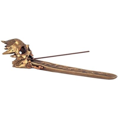 Βάση για λιβάνι Signes Grimalt - Ρητίνη, Χρυσό, 8,5x6,8x37cm Βάση για λιβάνι Signes Grimalt - Ρητίνη, Χρυσό, 8,5x6,8x37cm