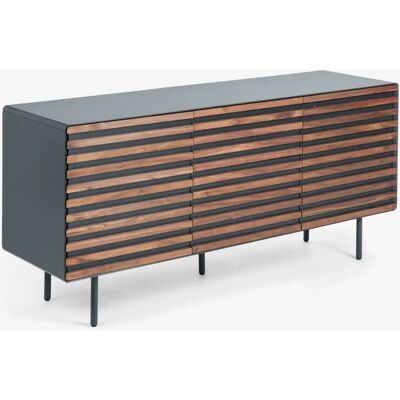 Kave Home Kesia Valnøttfinér Svart Sideboard - Stueinnredning Kave Home Kesia Valnøttfinér Svart Sideboard - Stueinnredning