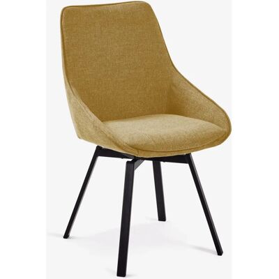 Kave Home Jenna Svingstol - Modern polstret spise- og kontorstol Kave Home Jenna Svingstol - Modern polstret spise- og kontorstol
