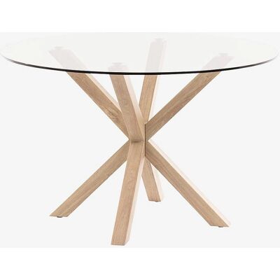 Kave Home Full Argo Rund Glassbord - Spisebord Kave Home Full Argo Rund Glassbord - Spisebord