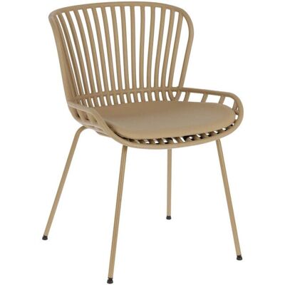 Kave Home Surpik beige matsalsstol - Plast, Stålben Kave Home Surpik beige matsalsstol - Plast, Stålben