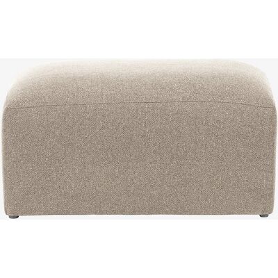 Kave Home - Hvid chenille fodskammel - Moderne, 41x90x70 cm - Fodskammel Kave Home - Hvid chenille fodskammel - Moderne, 41x90x70 cm - Fodskammel