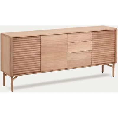 Kave Home Lenon eikeved sideboard - Naturlig - 3 dører & 3 skuffer Kave Home Lenon eikeved sideboard - Naturlig - 3 dører & 3 skuffer