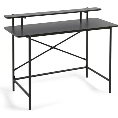 Kave Home Galatia svarte melaminbord - 120x60cm Kave Home Galatia svarte melaminbord - 120x60cm