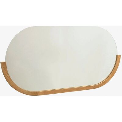 Rokia Teak Speil - 90x55cm - Naturlig - Bad dekorasjon Rokia Teak Speil - 90x55cm - Naturlig - Bad dekorasjon