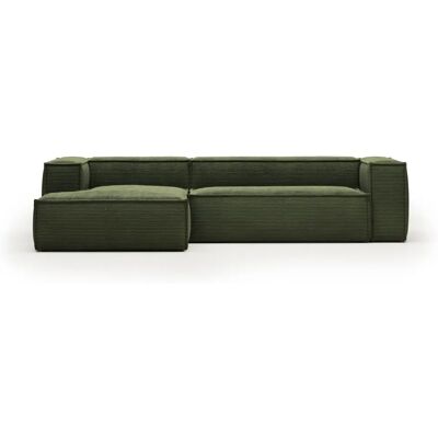 Kave Home Mørkeblå 3-seters sofa med venstre chaiselongue Kave Home Mørkeblå 3-seters sofa med venstre chaiselongue