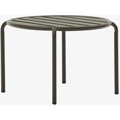 Kave Home Joncols utendørs aluminiums sidebord - Grønn - Ø 60cm Kave Home Joncols utendørs aluminiums sidebord - Grønn - Ø 60cm
