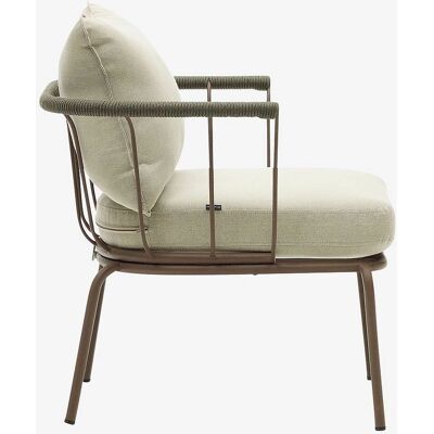 Kave Home Utendørs Stol - Vintage Metall Tau - 64x77x70cm Kave Home Utendørs Stol - Vintage Metall Tau - 64x77x70cm