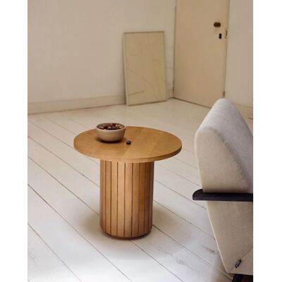 Kave Home Licia Runder Beistelltisch - Massives Mango Holz - 50x60x60 cm Kave Home Licia Runder Beistelltisch - Massives Mango Holz - 50x60x60 cm