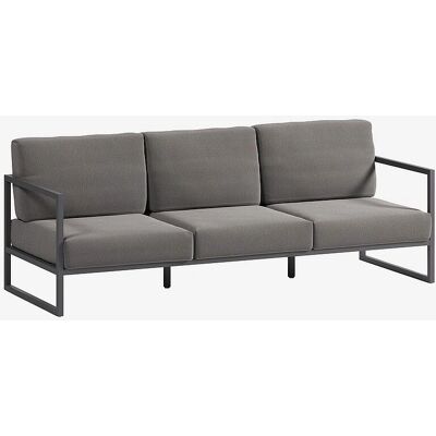 Kave Home Comova Udendørs 3-personers Sofa - Modern Nordisk Aluminium Kave Home Comova Udendørs 3-personers Sofa - Modern Nordisk Aluminium