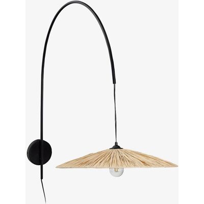 Kave Home - Rustik Rafia Væglampe - 98x50x98 cm Kave Home - Rustik Rafia Væglampe - 98x50x98 cm
