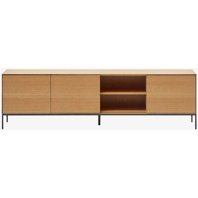 Kave Home Vedrana Eikeskap - Modern, Miljøvennlig, 195x55cm Kave Home Vedrana Eikeskap - Modern, Miljøvennlig, 195x55cm