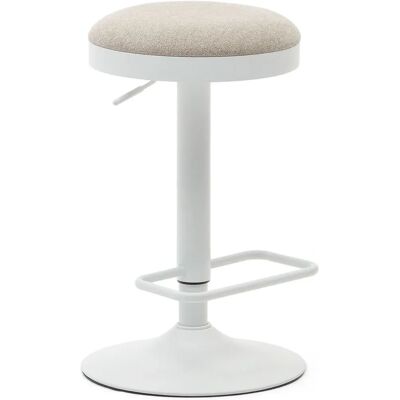 Kave Home - Beige Tæppe og Stål Justerbar Højstol - Industriel Stil Kave Home - Beige Tæppe og Stål Justerbar Højstol - Industriel Stil