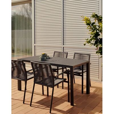 Kave Home Culip Aluminium Utebord - Moderne Nordisk - 150x77 cm Kave Home Culip Aluminium Utebord - Moderne Nordisk - 150x77 cm