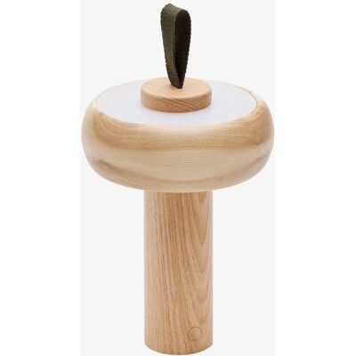 Kave Home - Kompakt bærbar træ ask bordlampe - Rustik stil Kave Home - Kompakt bærbar træ ask bordlampe - Rustik stil