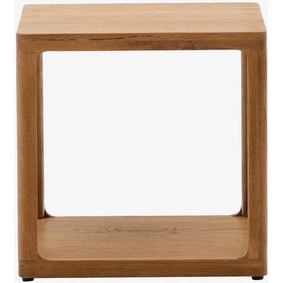 Kave Home Maymai Massivt Eg Bakkebord - 50x50cm - Brun Kave Home Maymai Massivt Eg Bakkebord - 50x50cm - Brun