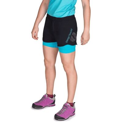 Short donna Trangoworld Novales - nero/turchese Short donna Trangoworld Novales - nero/turchese