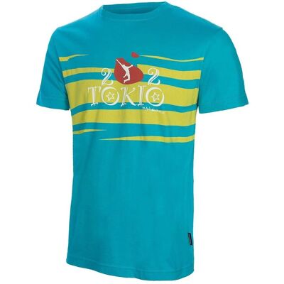 TRANGOWORLD Tokio Blauw Heren T-shirt - Bergbeklimmen TRANGOWORLD Tokio Blauw Heren T-shirt - Bergbeklimmen