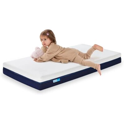 Colchón de cuna Ecus Kids - Diseño anti-plagiocefalia, Transpirable, Lavable, Certificado Oeko-Tex 100 Colchón de cuna Ecus Kids - Diseño anti-plagiocefalia, Transpirable, Lavable, Certificado Oeko-Tex 100