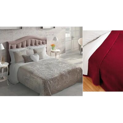 PIELSA - GOFRADA5 - Bordowy - 220x240 cm - Koc PIELSA - GOFRADA5 - Bordowy - 220x240 cm - Koc