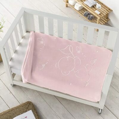 Pielsa Baby - Koc dziecięcy - Różowy - 110x140 cm Pielsa Baby - Koc dziecięcy - Różowy - 110x140 cm