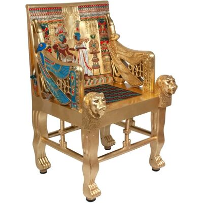 Signes Grimalt - Silla Faraón Egitpo Oro - Marrón - Silla Signes Grimalt - Silla Faraón Egitpo Oro - Marrón - Silla