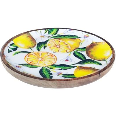 Bandeja de Limones de Madera de Mango - Multicolor Decor Bandeja de Limones de Madera de Mango - Multicolor Decor