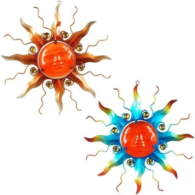 Signes Grimalt - Décorations Murales Soleil Orange 2 Pièces 37x37cm Signes Grimalt - Décorations Murales Soleil Orange 2 Pièces 37x37cm