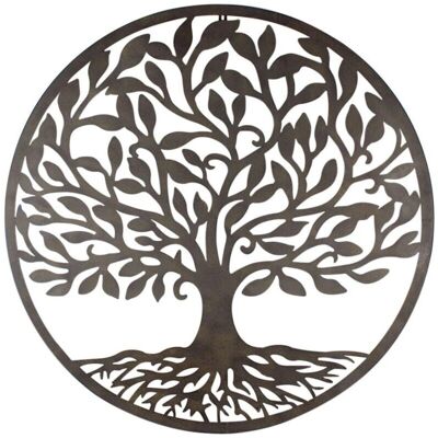 Decoración de Pared Metal Negra Árbol de la Vida - Signes Grimalt - 82cm Decoración de Pared Metal Negra Árbol de la Vida - Signes Grimalt - 82cm