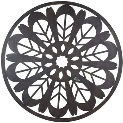 Signes Grimalt Arte en Metal Mandala Negro - Decoración de Pared 80x80cm Signes Grimalt Arte en Metal Mandala Negro - Decoración de Pared 80x80cm
